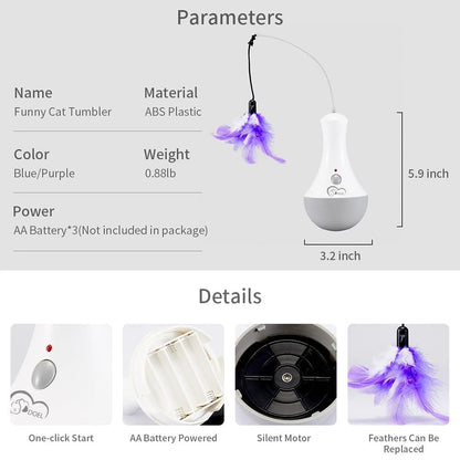 Interactive Feather Cat Toy