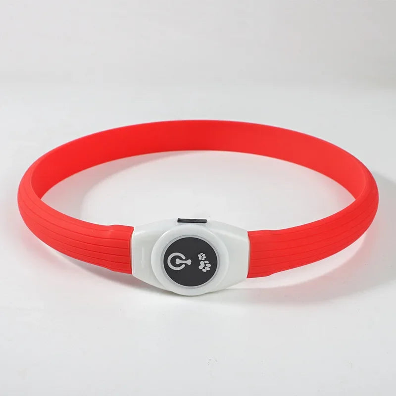 USB Rechargeable LED Waterproof Dog Collar