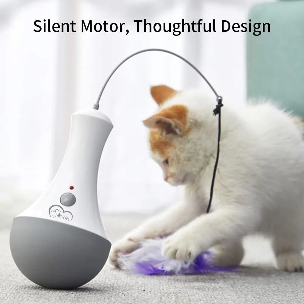 Interactive Feather Cat Toy