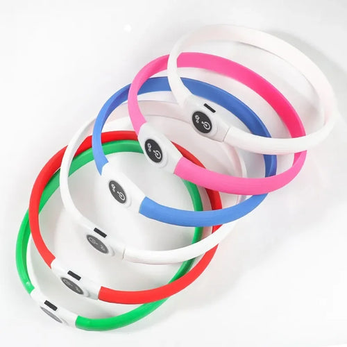USB Rechargeable LED Waterproof Dog Collar
