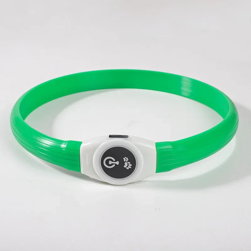 USB Rechargeable LED Waterproof Dog Collar