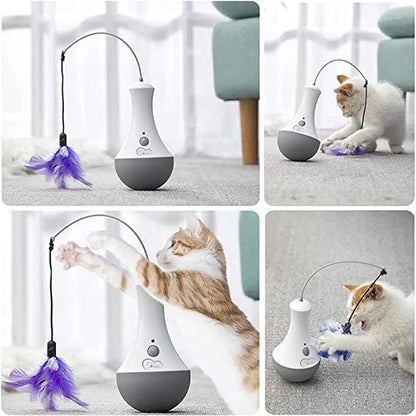Interactive Feather Cat Toy