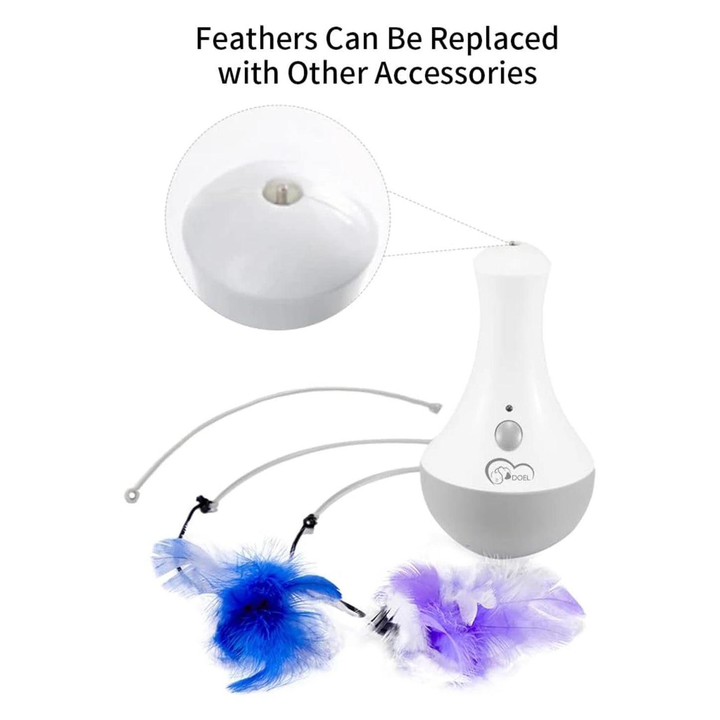 Interactive Feather Cat Toy